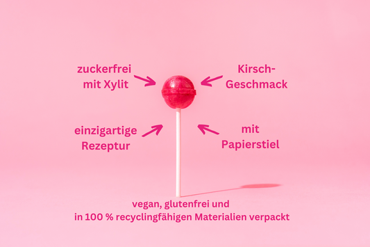 Kirsch Lollis, zuckerfrei mit Xylit