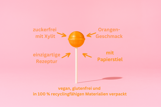 Orangen Lollis, zuckerfrei mit Xylit
