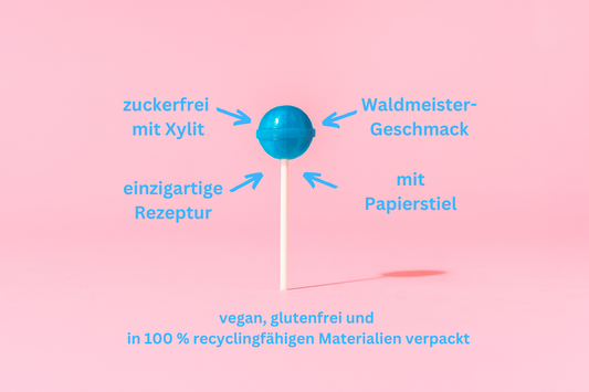 Waldmeister Lollis, zuckerfrei mit Xylit