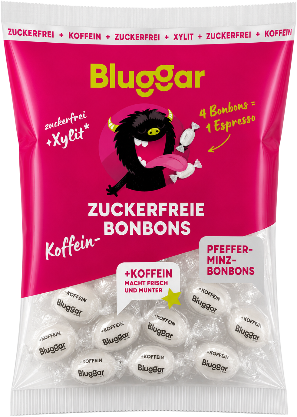 Pfefferminz Bonbons MIT KOFFEIN