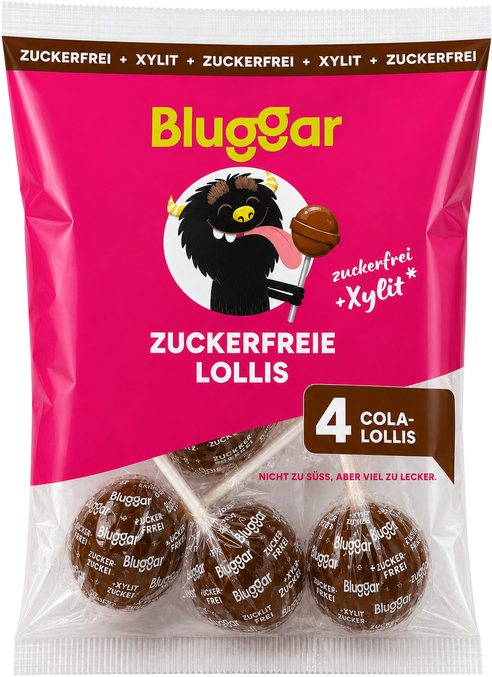 Cola Lollis im Beutel, zuckerfrei mit Xylit