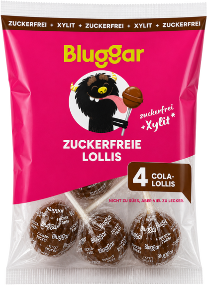 Cola Lollis im Beutel, zuckerfrei mit Xylit