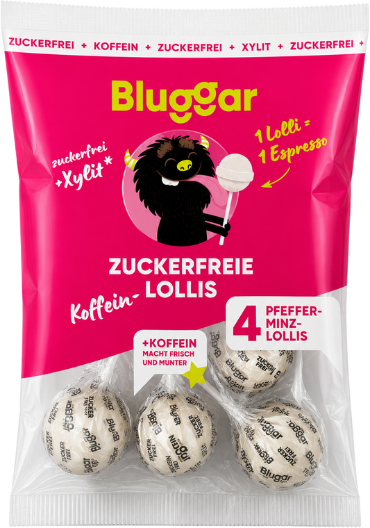 Pfefferminz Lollis MIT KOFFEIN